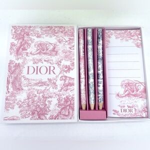Christian Dior Novelty Mini Memo Notepad and Pencil Set - New